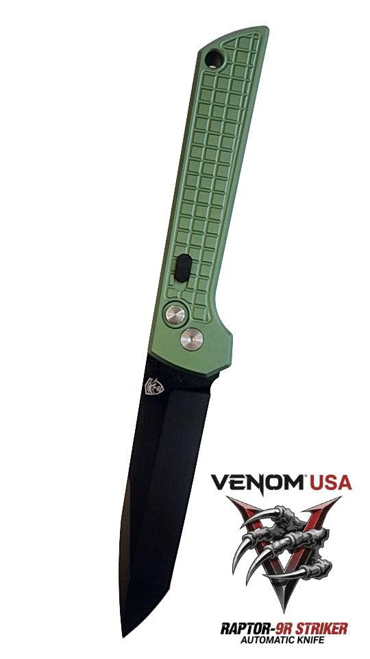 Raptor-9R Striker Automatic Knife OD Black Tanto 3.5 inch tactical blade high-quality tool