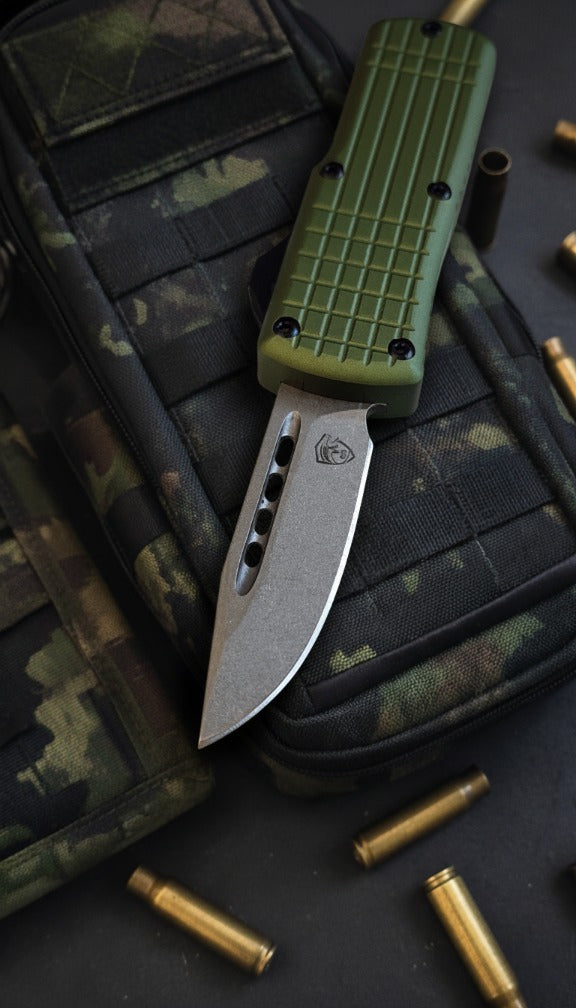 V20 Mini OTF Knife OD (Satin DP 2.0")