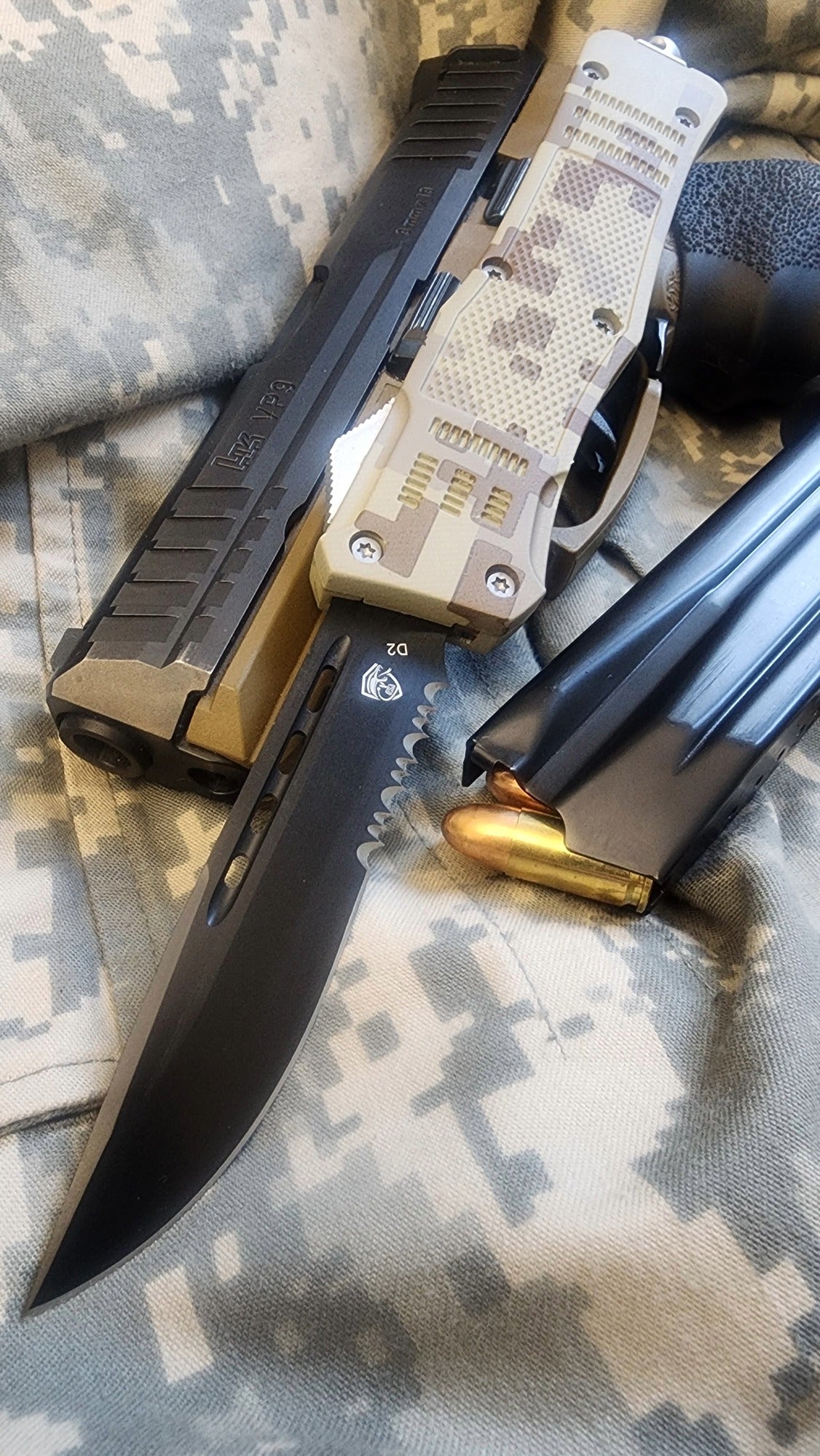 Venom 4TR-G6 OTF - Digital Camo (Black DP Par Set 3.4")