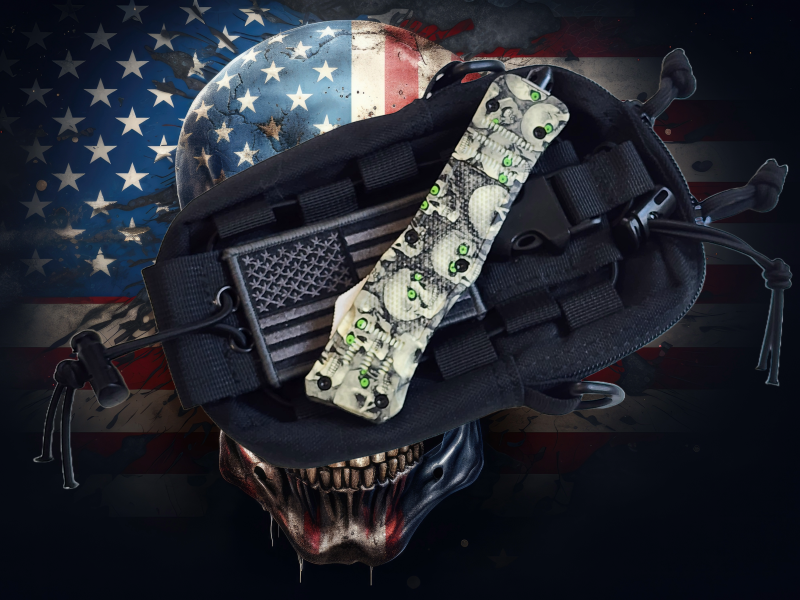 Venom 4TR ELITE Automatic OTF Knife - SOUL SEEKER (Satin Drop Point 3.4").