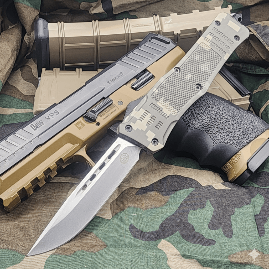 Venom 4TR ELITE Tactical OTF Knife - ACU Camo (Satin DP 3.4")