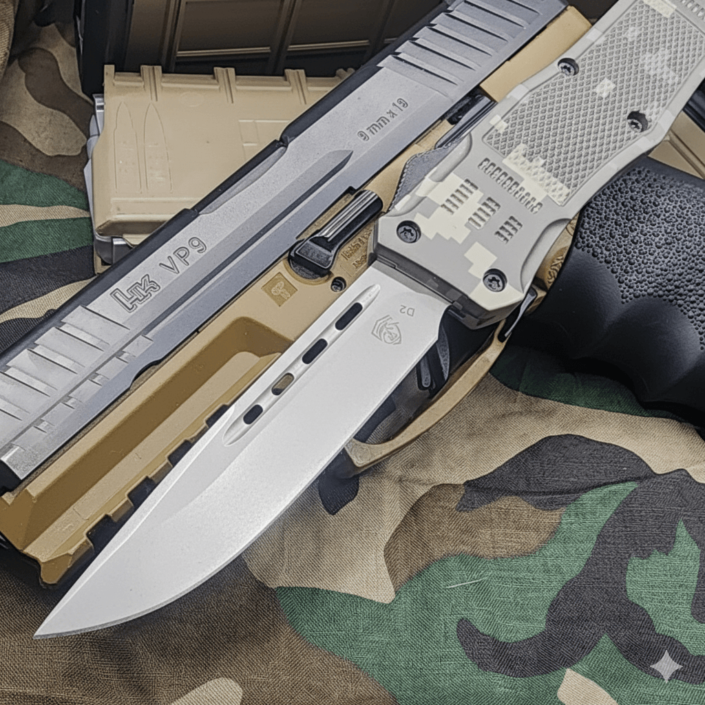 Venom 4TR ELITE Tactical OTF Knife - ACU Camo (Satin DP 3.4")