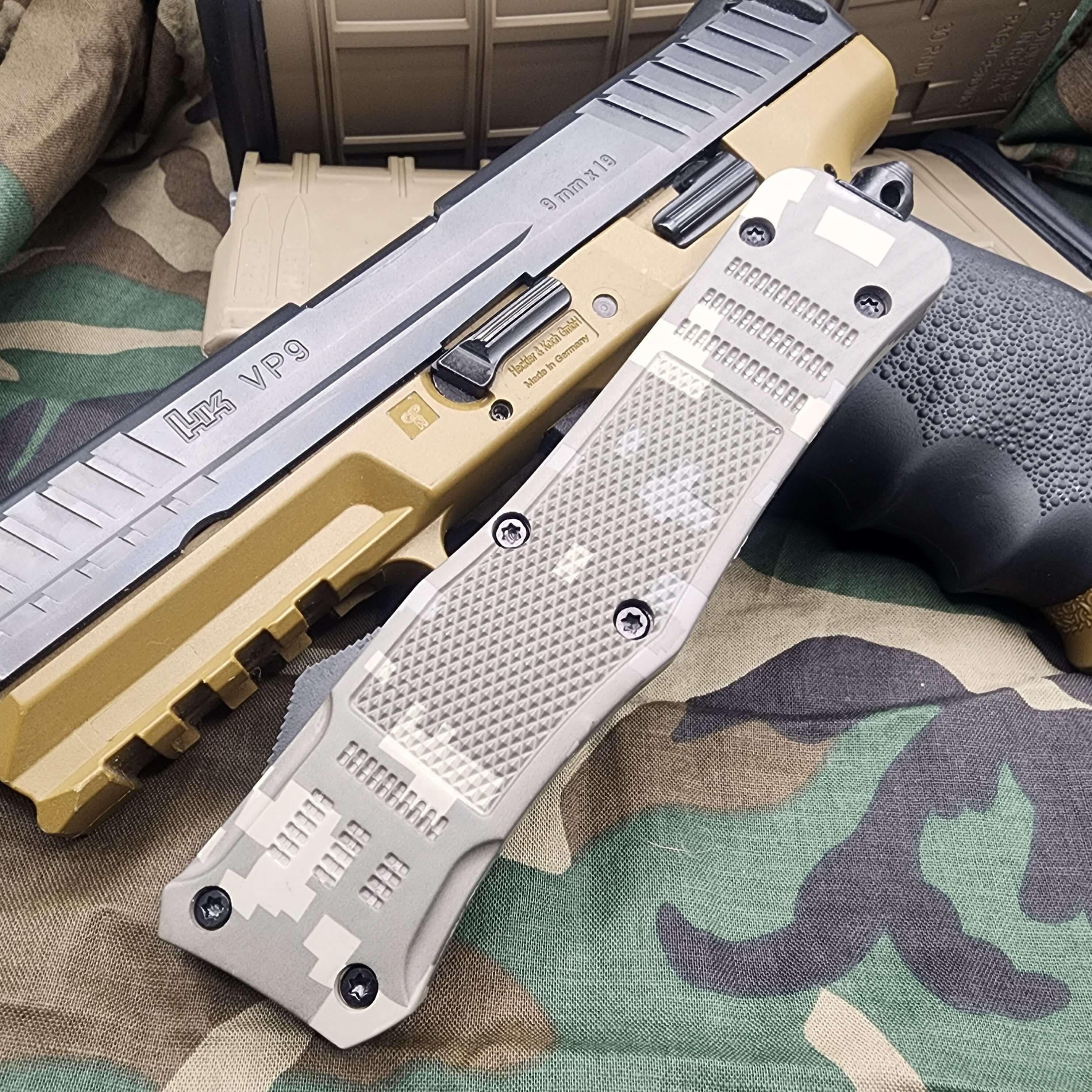 Venom 4TR ELITE Tactical OTF Knife - ACU Camo (Satin DP 3.4")