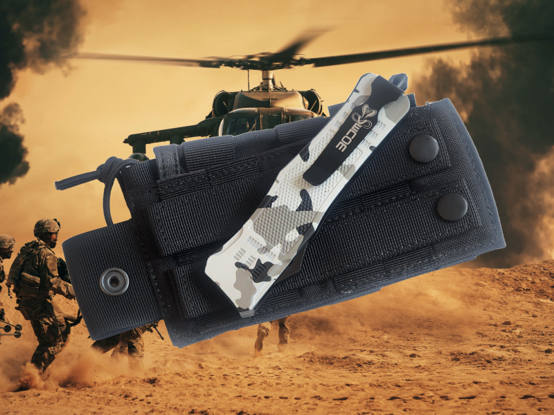 Venom 4TR ELITE Tactical OTF Knife - Armor Camo (Satin Drop Point 3.4").