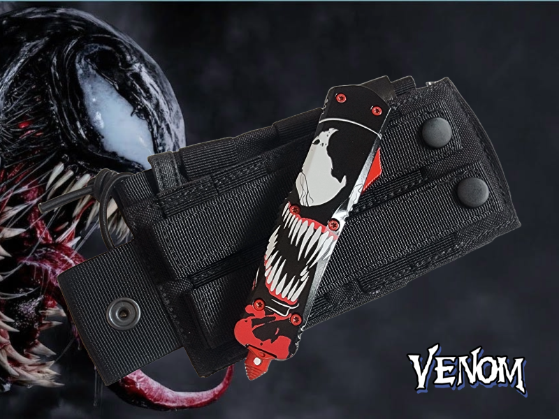 Venom 692 VENOM Edition OTF Knife - Black (Tanto 3.4").