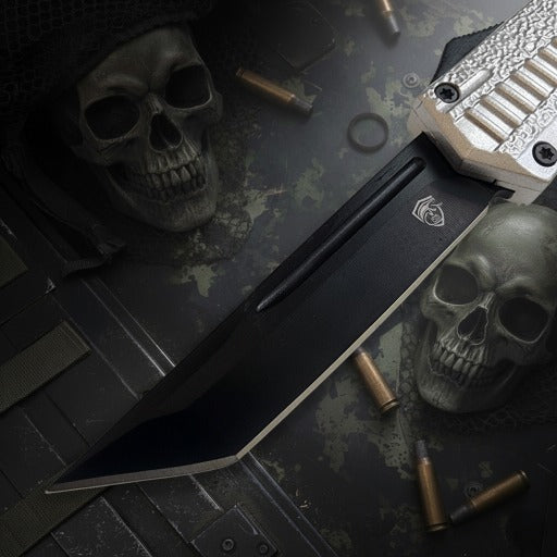 Venom Death Skull - Silver (Black Tanto 3.4")