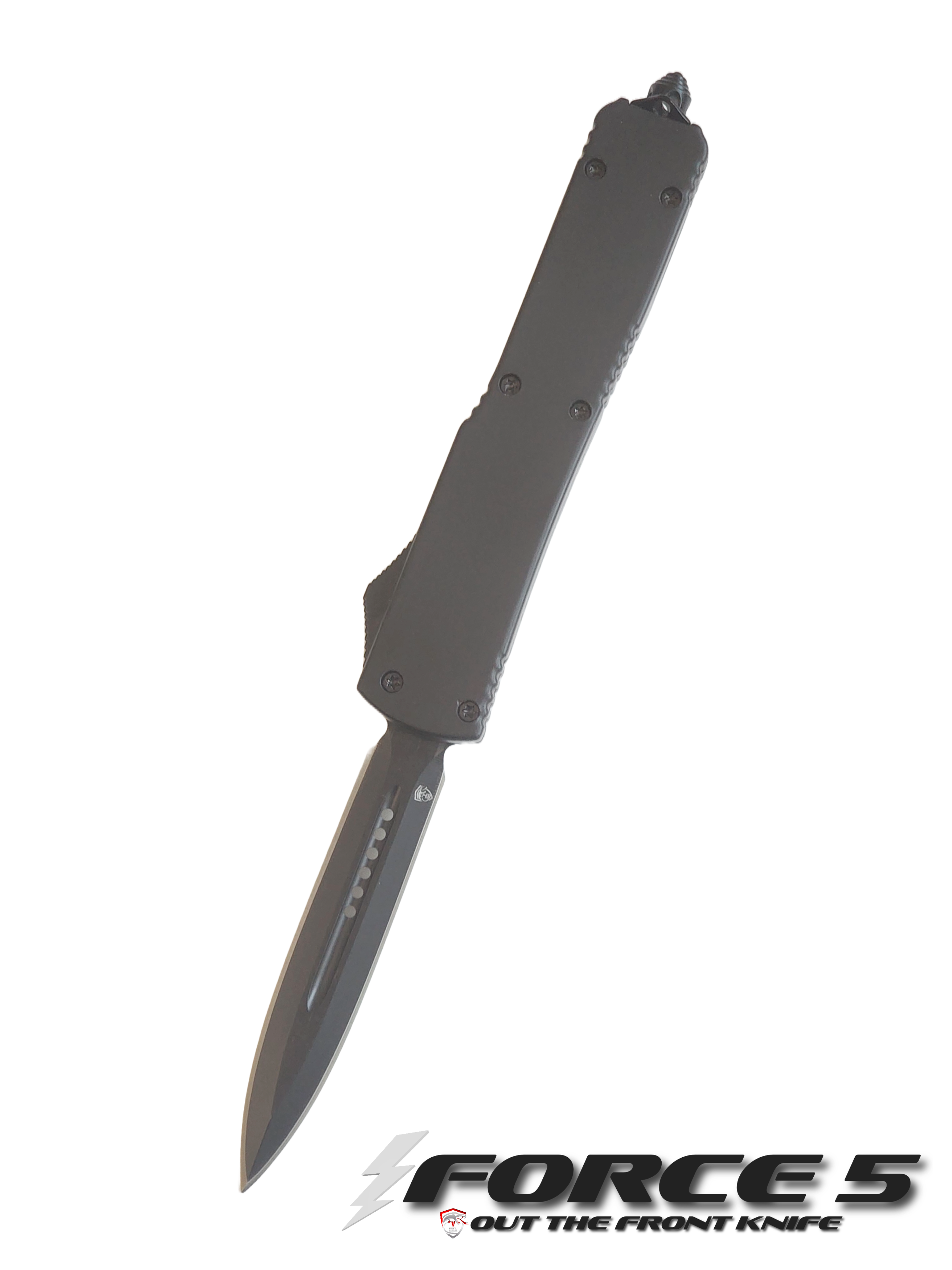 Venom Force 5 OTF Auto Knife - Black Out (Black Double Edge 3.25").