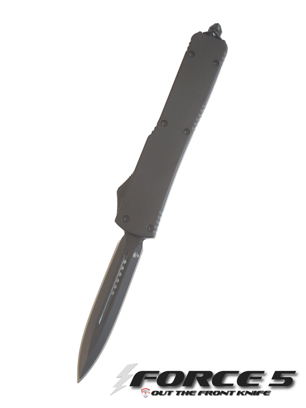 Venom Force 5 OTF Auto Knife - Black Out (Black Double Edge 3.25")