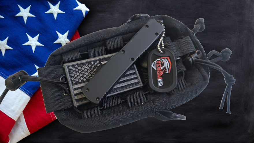 Venom Force 5 OTF Auto Knife - Black Out (Black Double Edge 3.25").