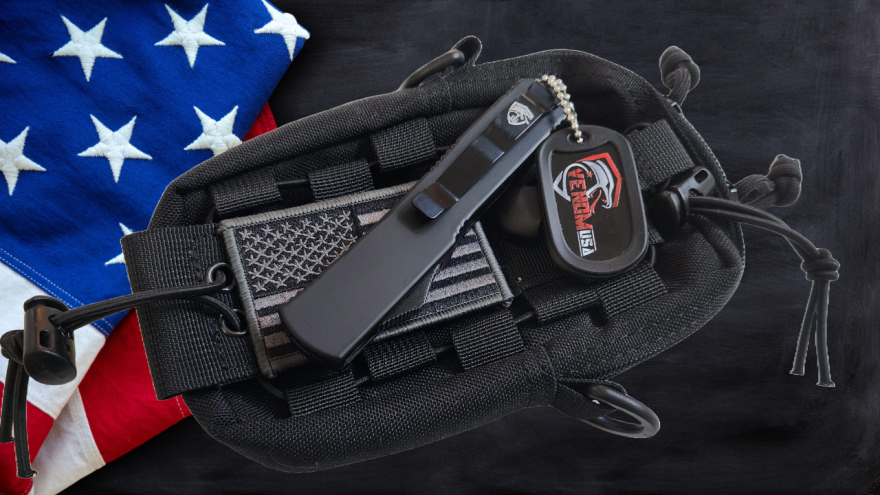 Venom Force 5 OTF Auto Knife - Black (Satin Double Edge 3.25").