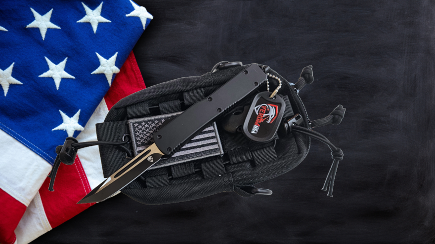 Venom Force 5 OTF Auto Knife - Black (Tanto 3.25").