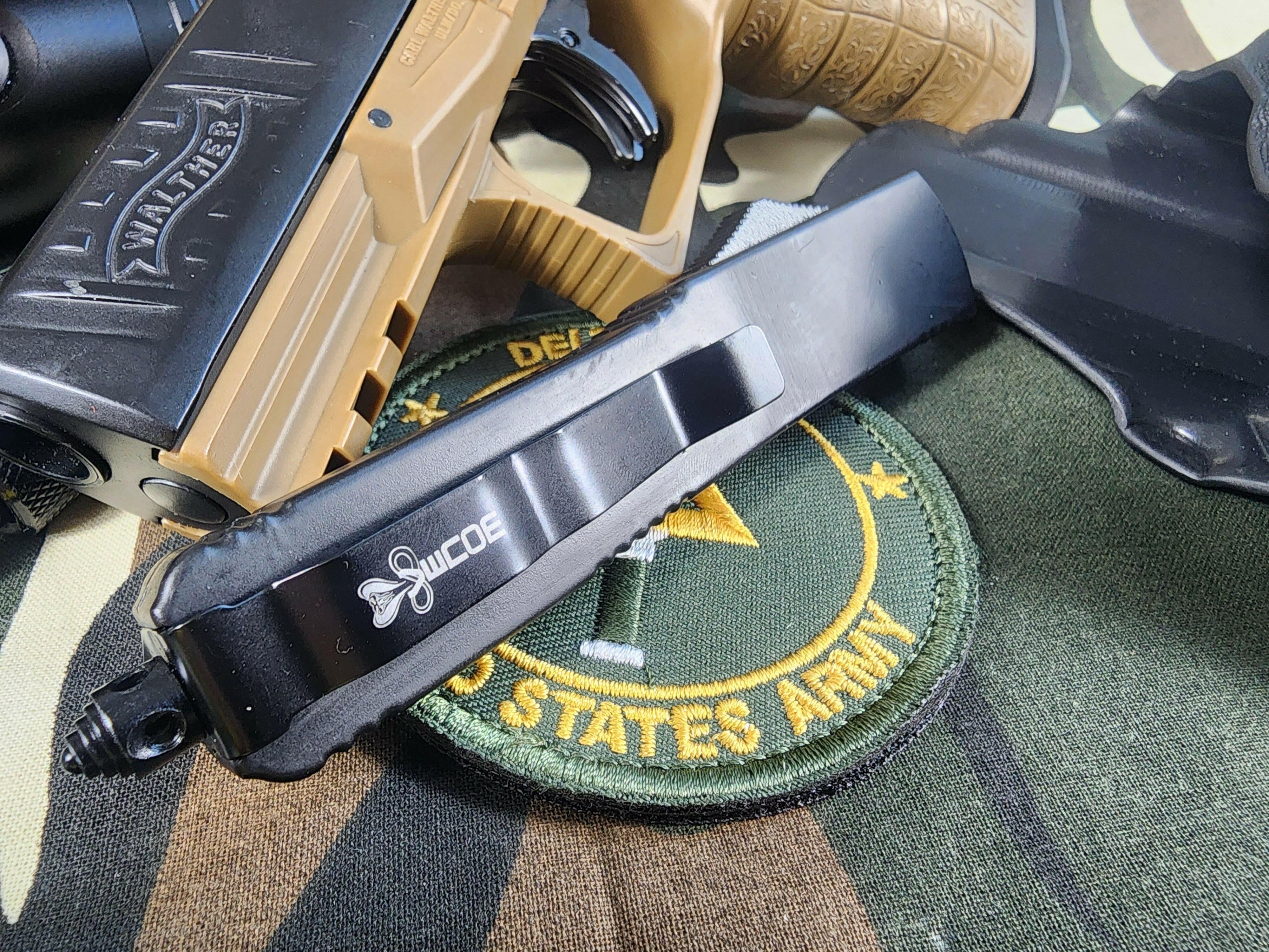Venom Force 5 OTF Automatic Knife | Tactical Black | Satin Drop Point.