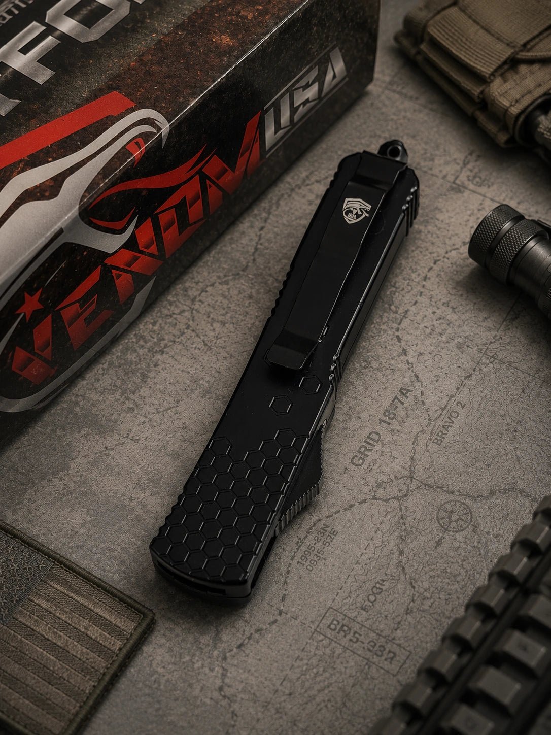 Venom Hex Force OTF - Black (Tanto 3.25")