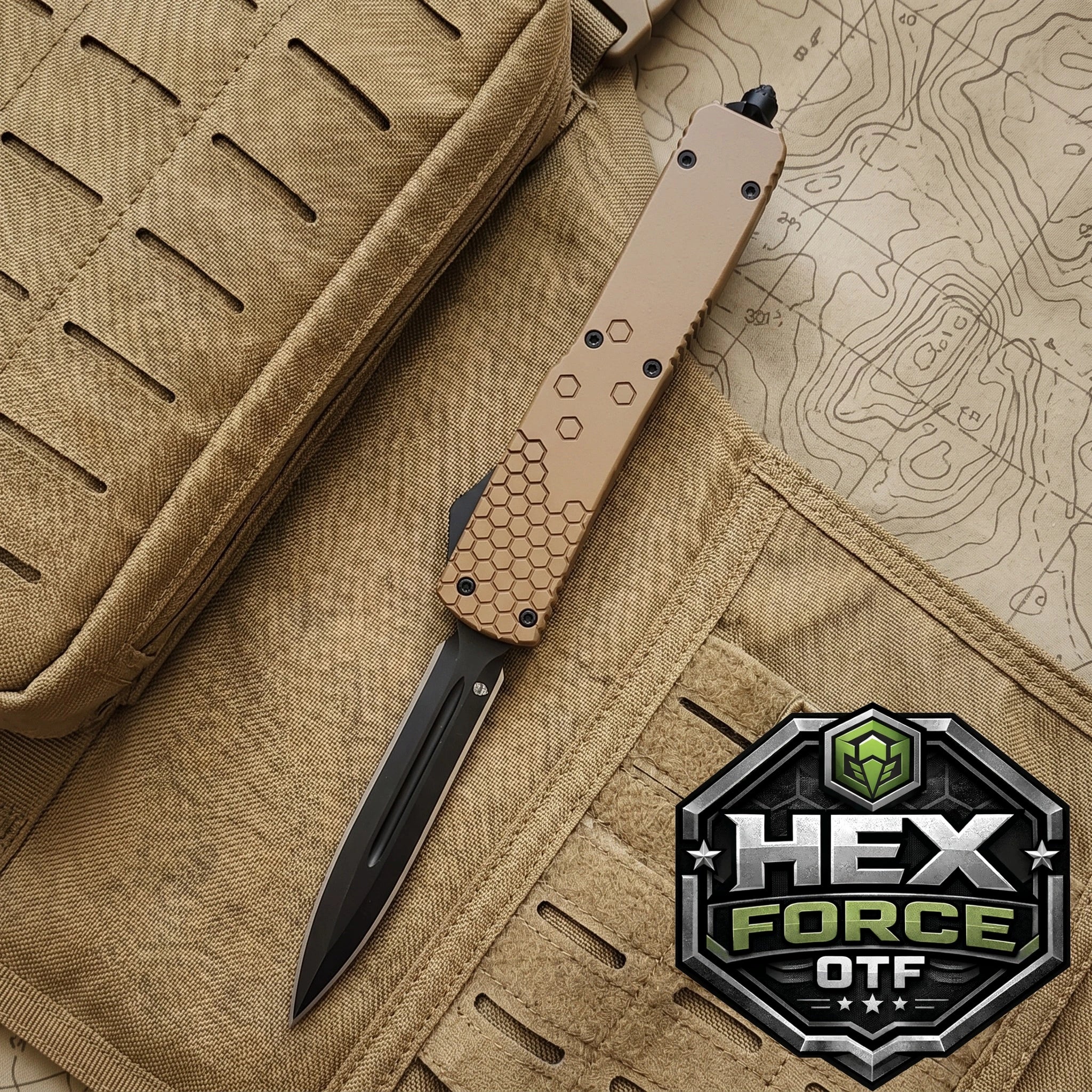Venom Hex Force OTF - Coyote Tan (Black DE 3.25")