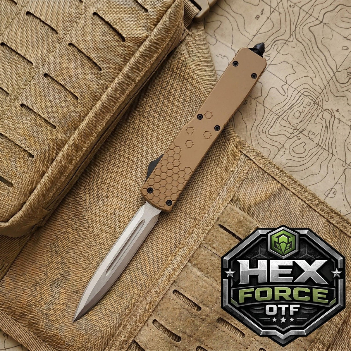 Venom Hex Force OTF - Coyote Tan (Satin DE 3.25") - Southern Sporting Goods LLC