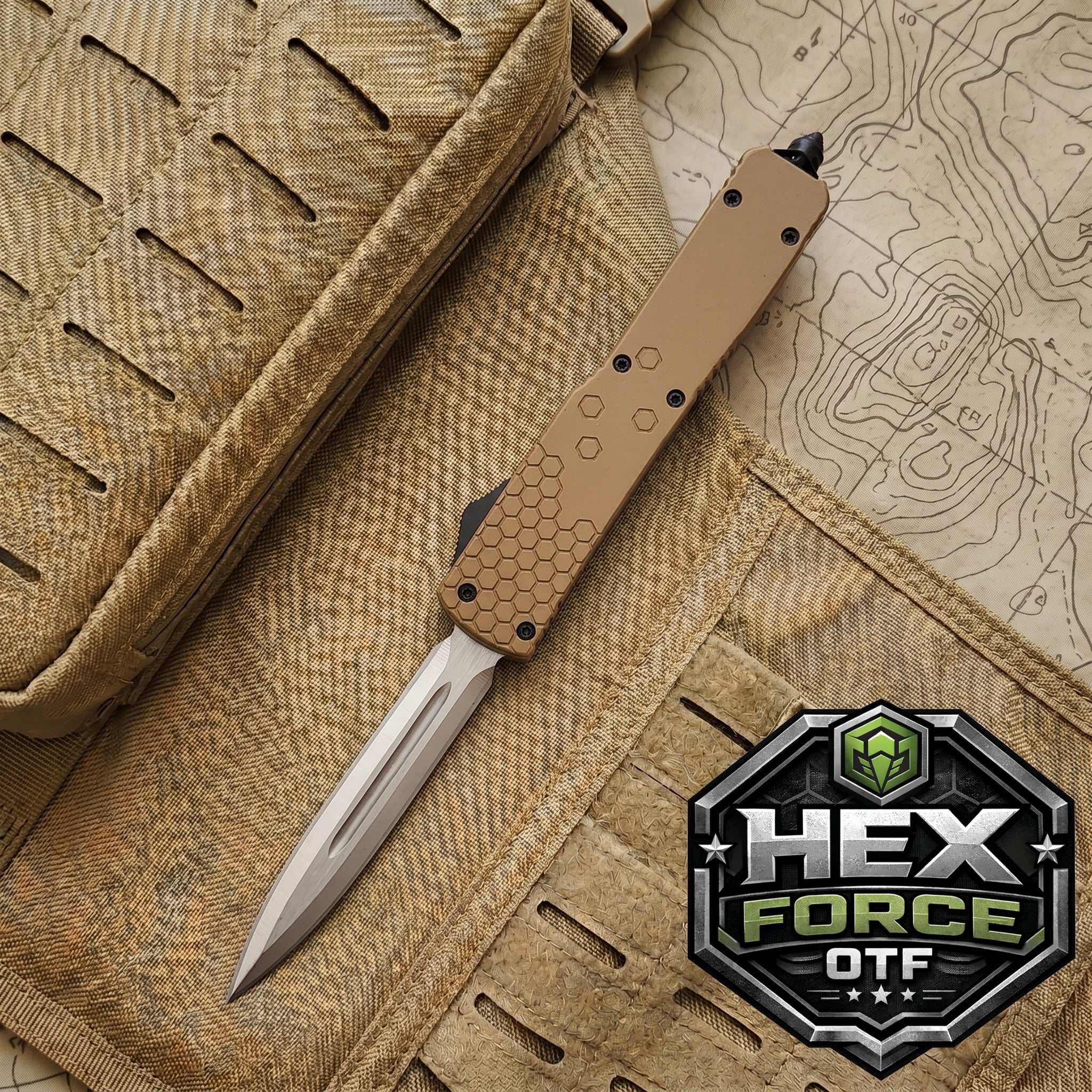 Venom Hex Force OTF - Coyote Tan (Satin DE 3.25")
