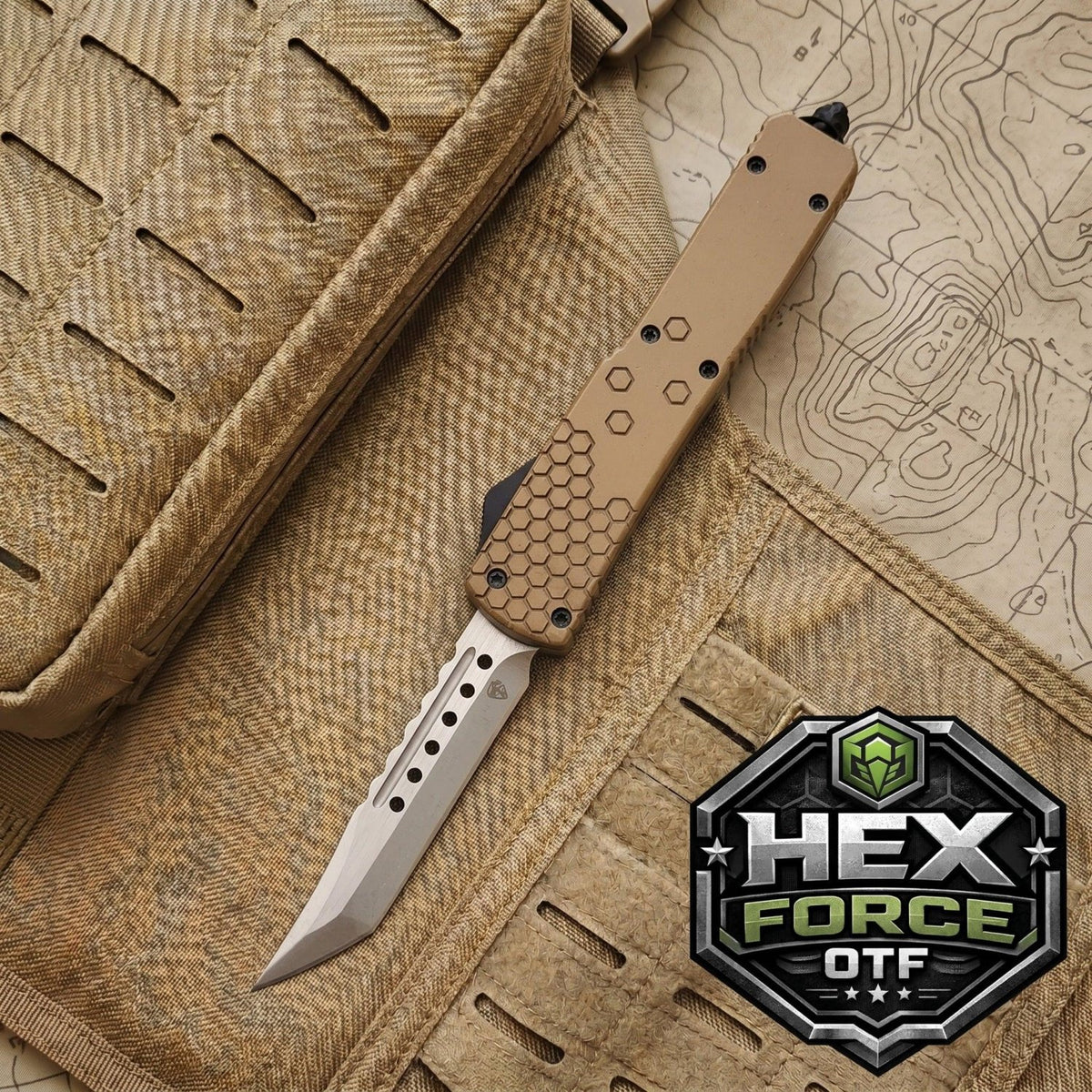 Venom Hex Force OTF - Coyote Tan (Satin Spartan 3.25") - Southern Sporting Goods LLC