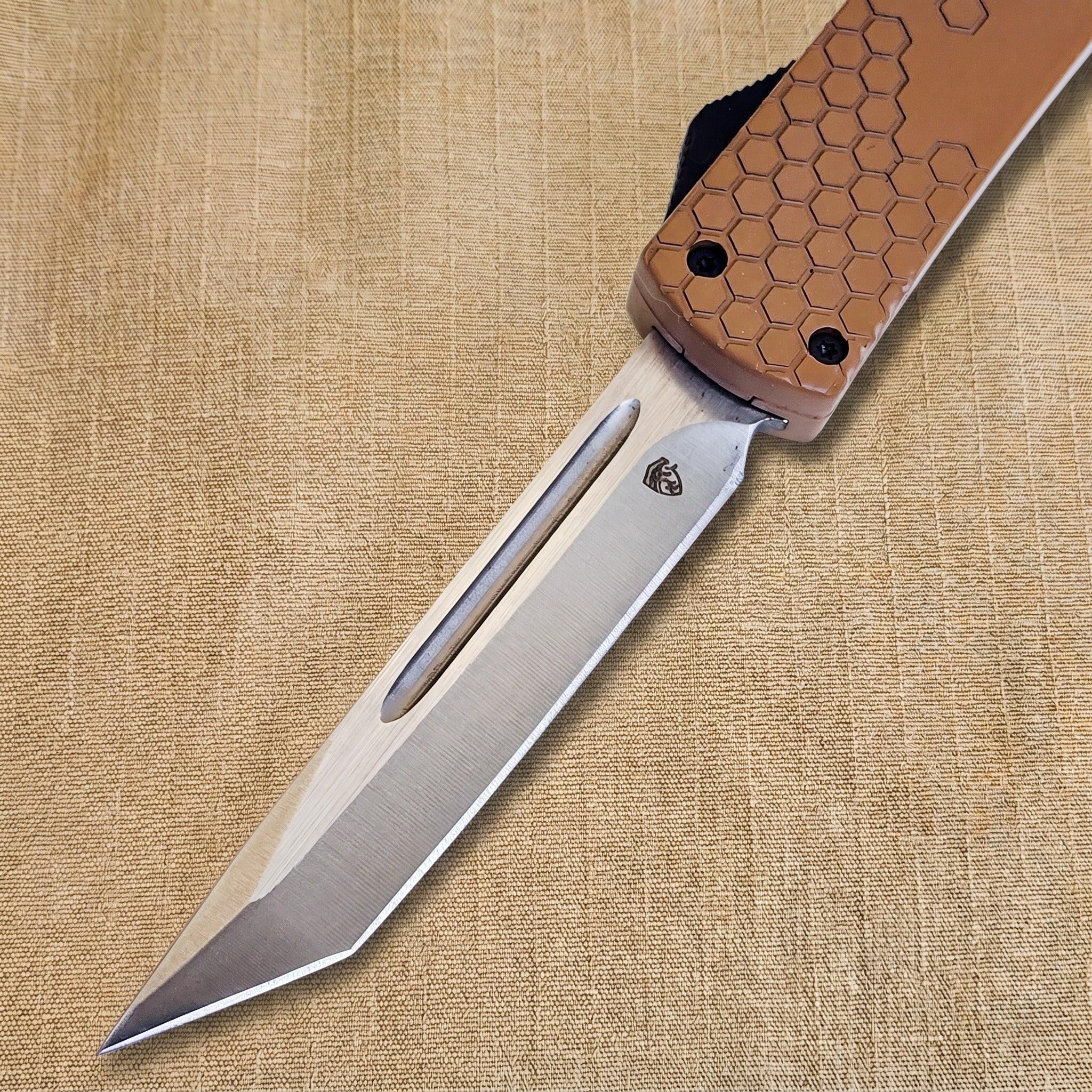 Venom Hex Force OTF - Coyote Tan (Satin Tanto 3.25") - Southern Sporting Goods LLC