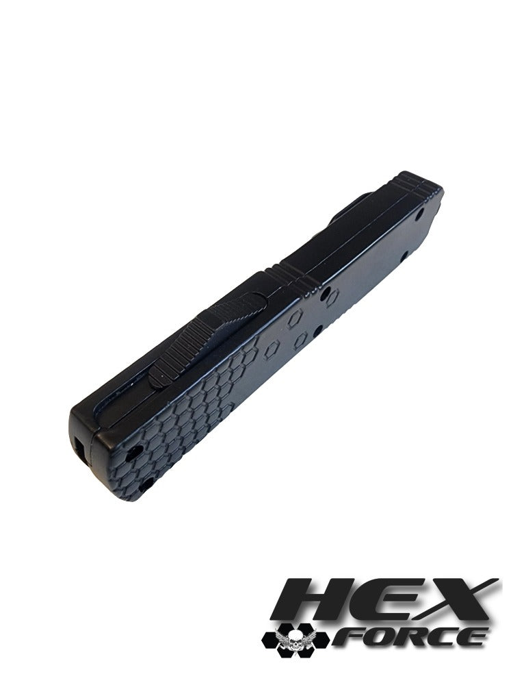 Venom Hex Force OTF Knife - Black (Black Double Edge 3.25")