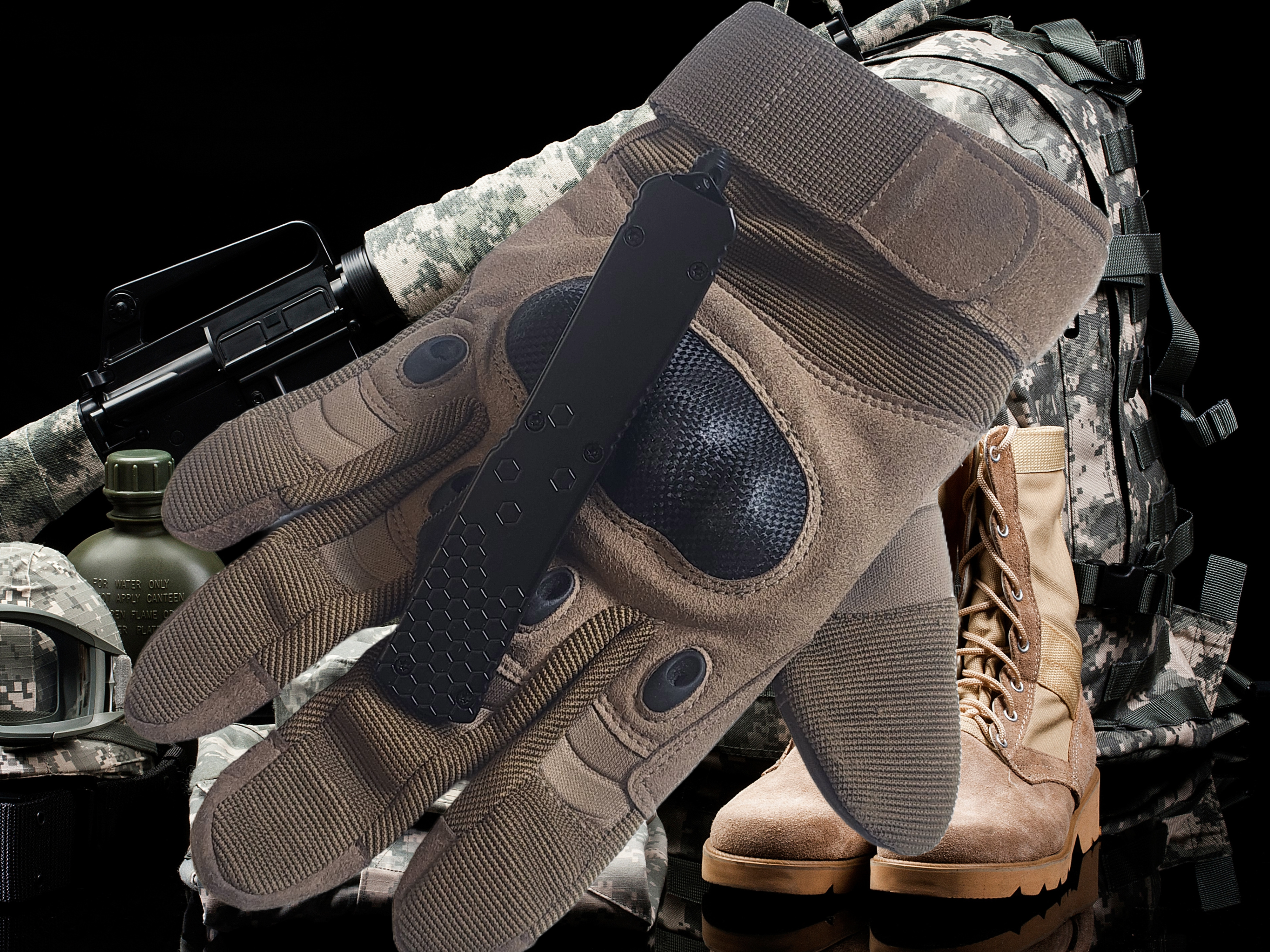 Venom Hex Force OTF Knife - Black (Double Edge 3.25").