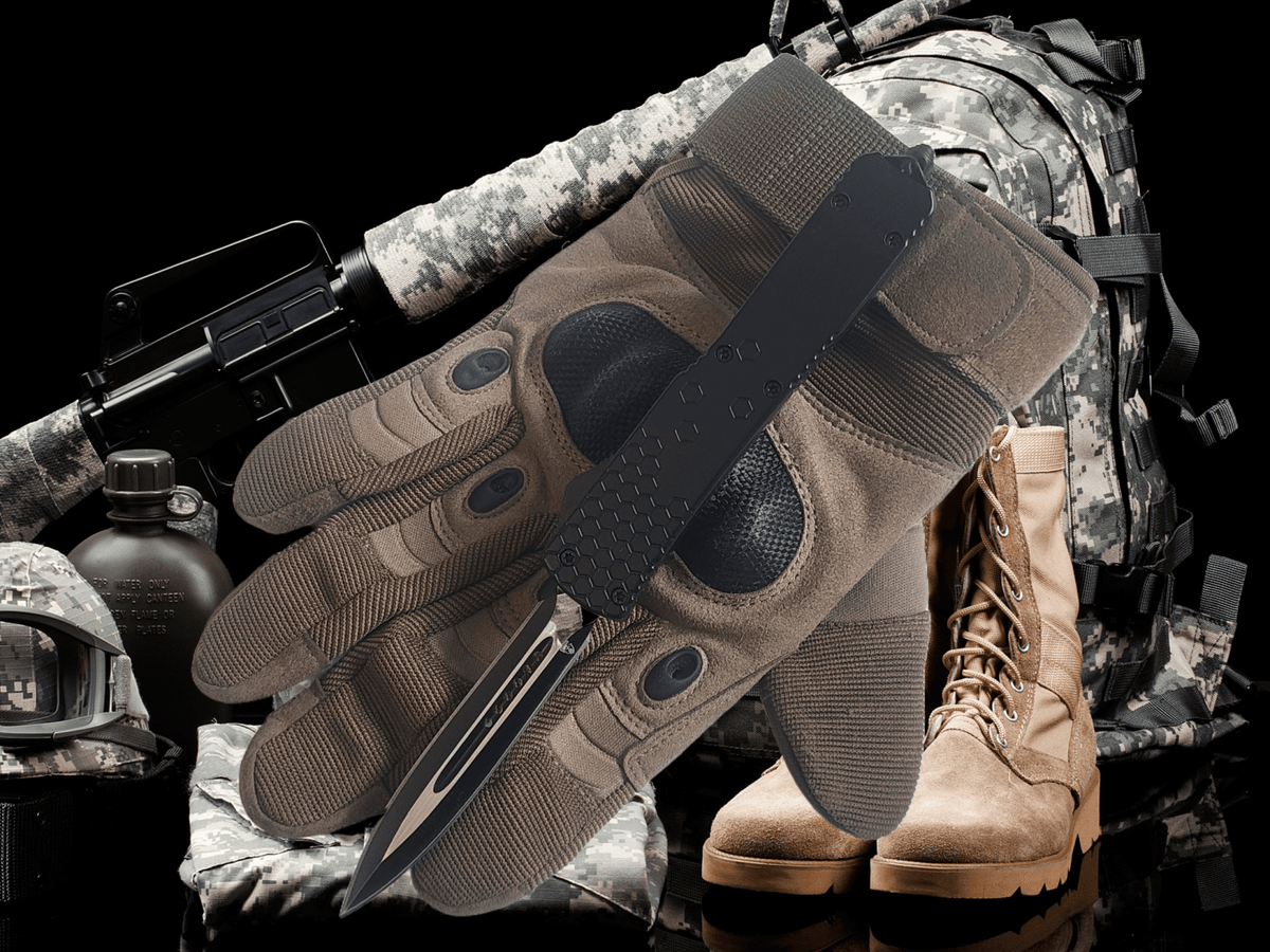Venom Hex Force OTF Knife - Black (Double Edge 3.25").