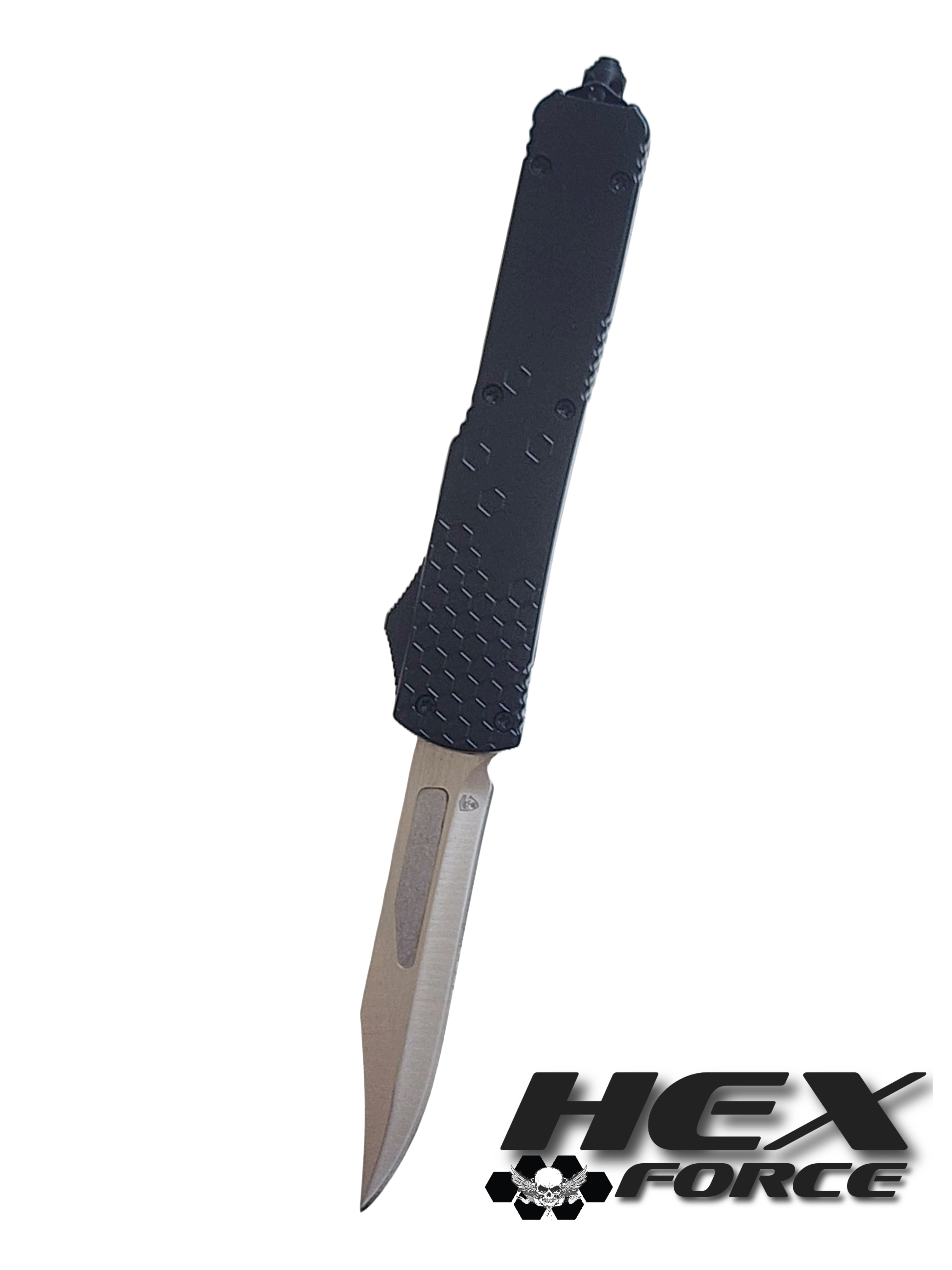 Venom Hex Force OTF Knife - Black (Satin Bowie 3.25").