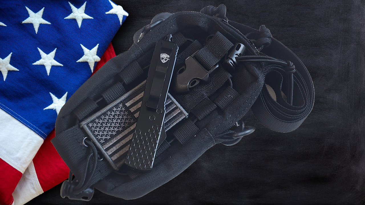 Venom Hex Force OTF Knife - Black (Satin Bowie 3.25").