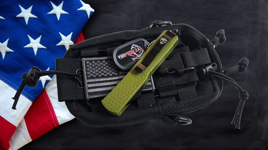 Venom Hex Force OTF Knife - OD Green (Satin Tanto 3.25").