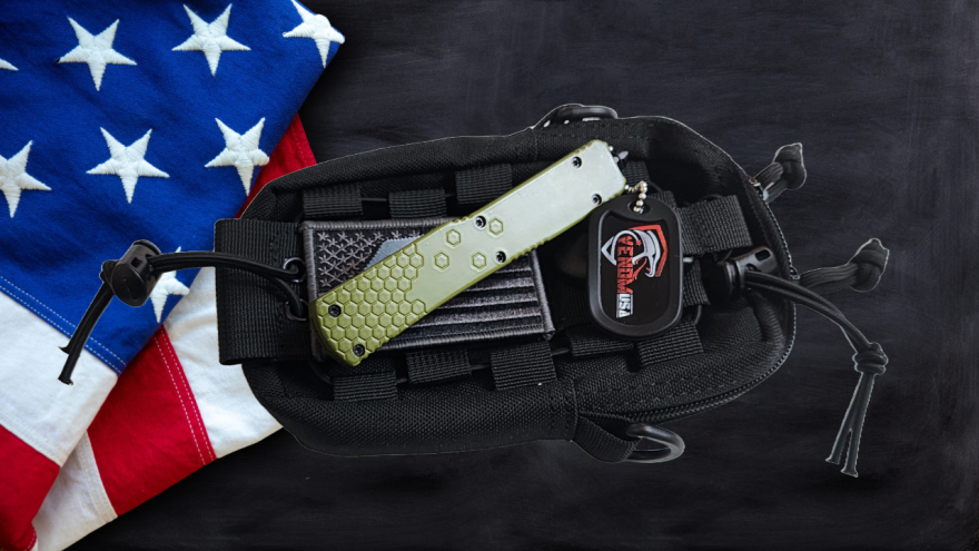 Venom Hex Force OTF Knife - OD Green (Satin Tanto 3.25").