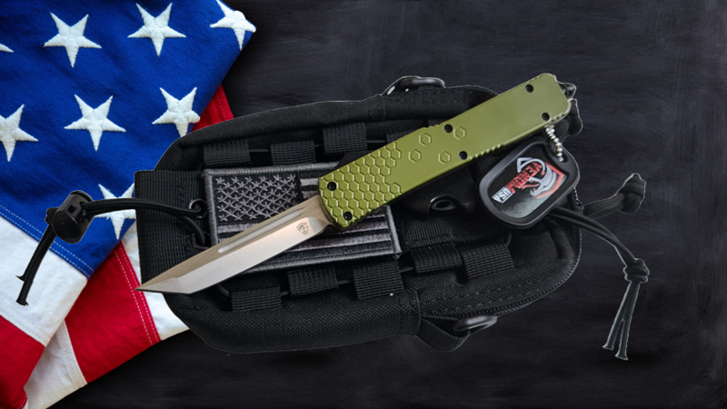 Venom Hex Force OTF Knife - OD Green (Satin Tanto 3.25")