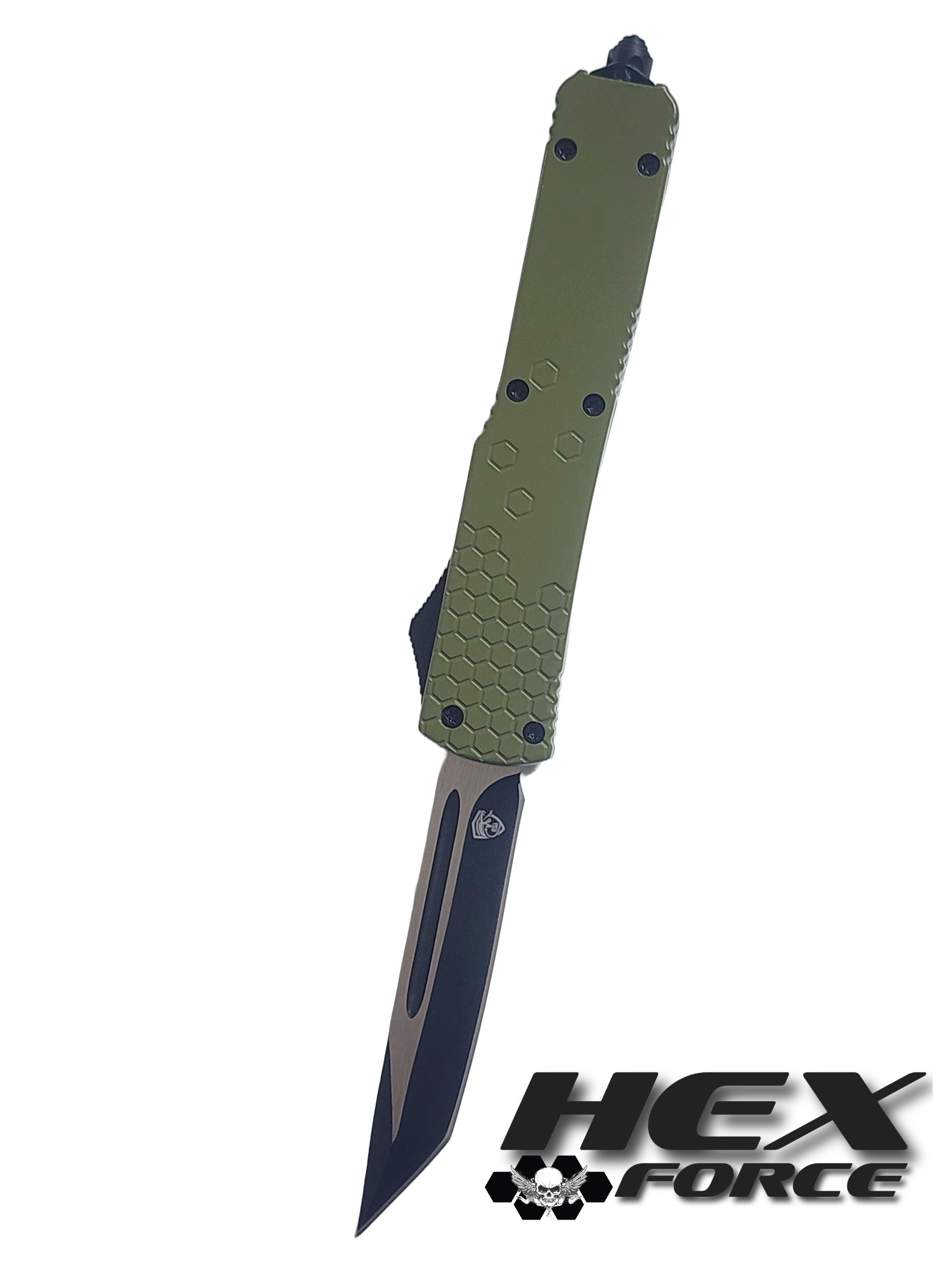Venom Hex Force OTF Knife - OD Green (Tanto 3.25").