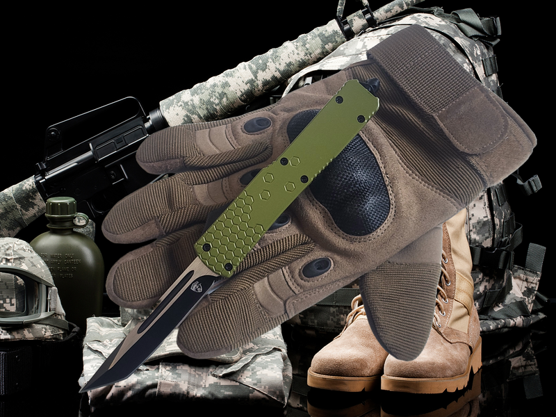 Venom Hex Force OTF Knife - OD Green (Tanto 3.25")