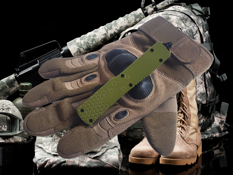 Venom Hex Force OTF Knife - OD Green (Tanto 3.25").