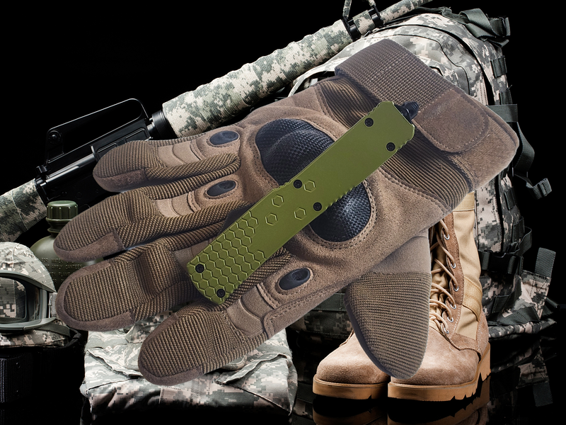 Venom Hex Force OTF Knife - OD Green (Tanto 3.25")