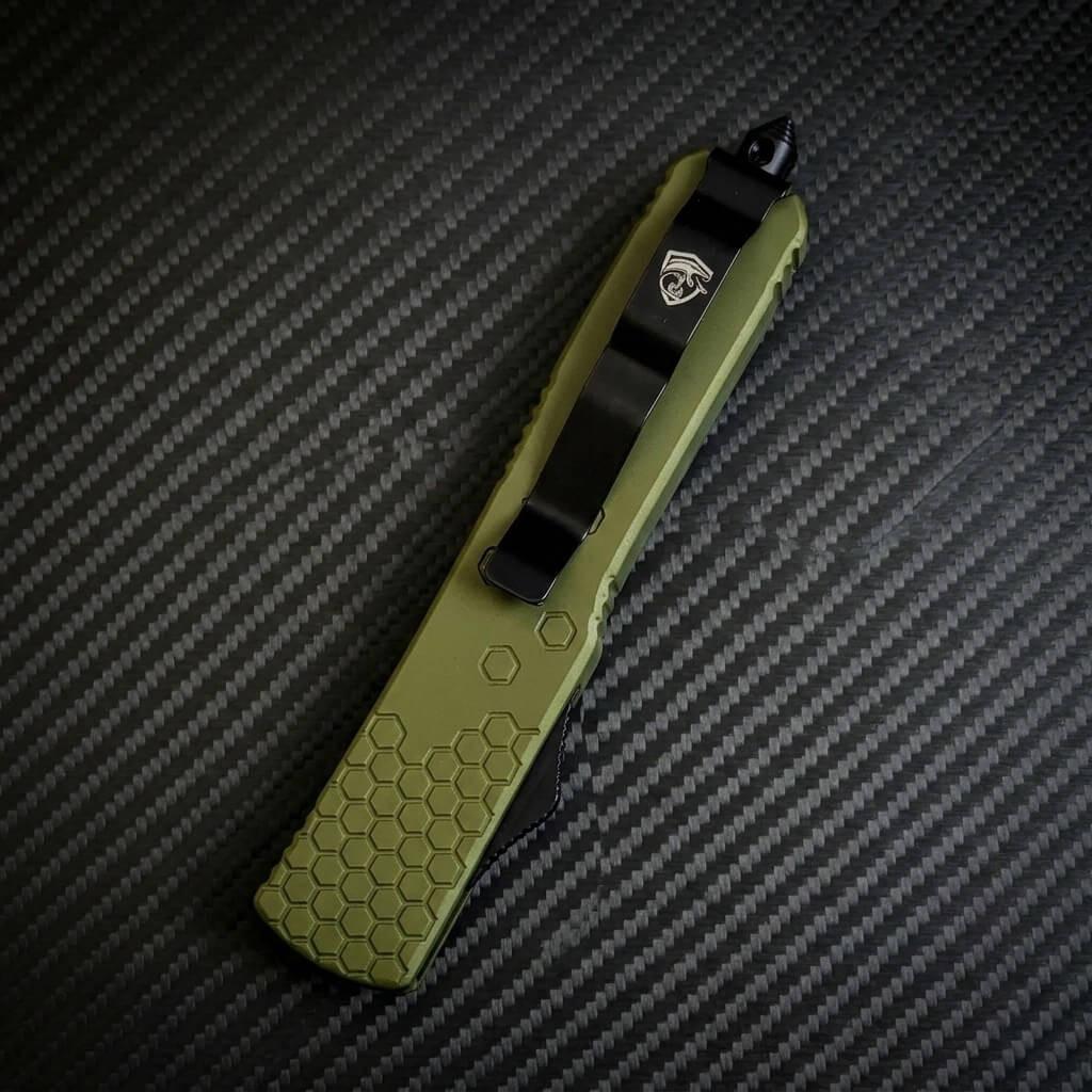 Venom Hex Force OTF blade in Black DE 3.25 - premium tactical knife with superior craftsmanship and sleek design