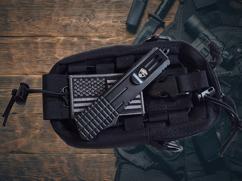 Venom M1 Gridlock OTF Automatic Knife - Black (Double Edge 3.25").
