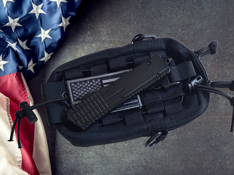 Venom M1 Gridlock OTF Automatic Knife - Black (Satin Double Edge 3.25")