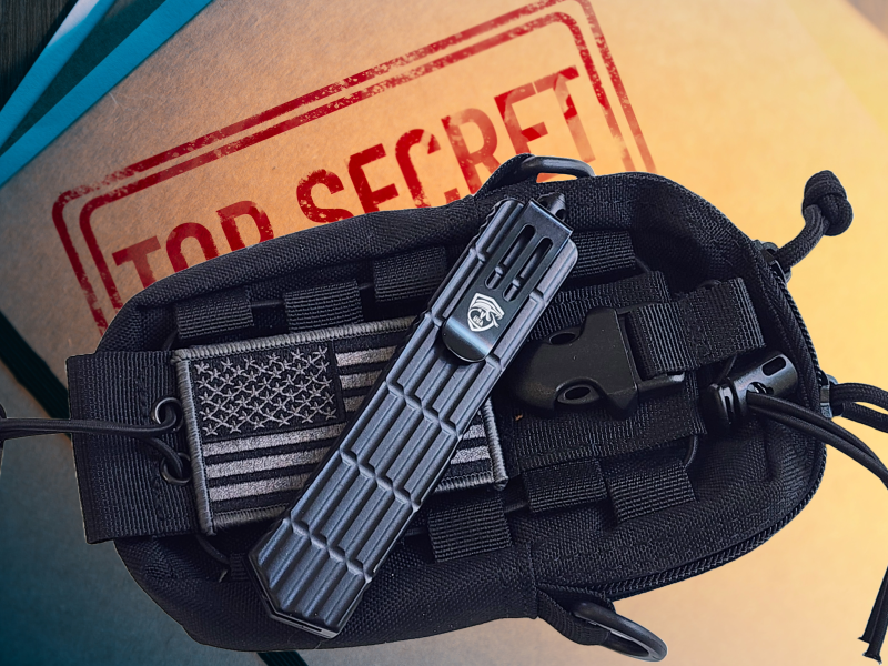 Venom OS10 OTF Automatic Knife - Black (Satin Double Edge 3.25").