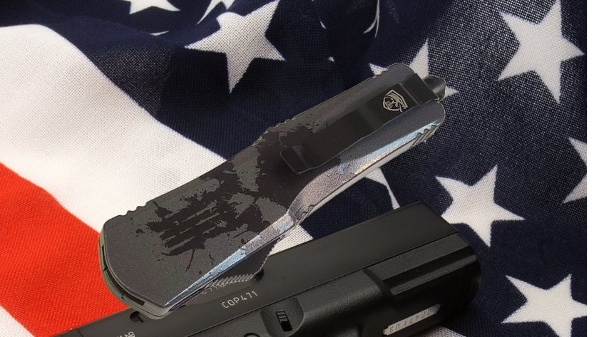 Venom Punisher 692 Combat Edition OTF Knife - Gray (Double Edge 3.40").