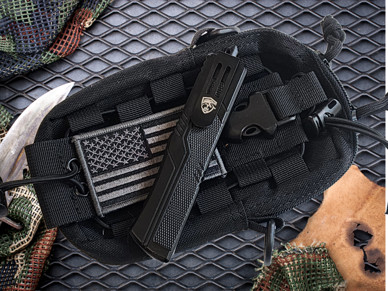 Venom S.T.A.L.K.E.R. OTF Knife - Black (Black Drop Point 3.25").