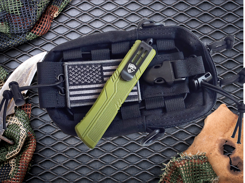 Venom S.T.A.L.K.E.R. OTF Knife - OD (Black Drop Point 3.25")