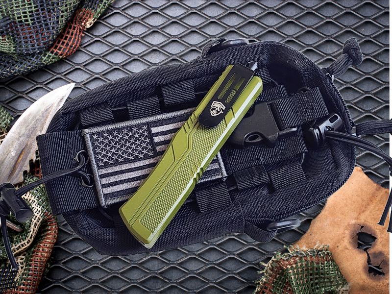 Venom S.T.A.L.K.E.R. OTF Knife - OD (Satin Drop Point 3.25").