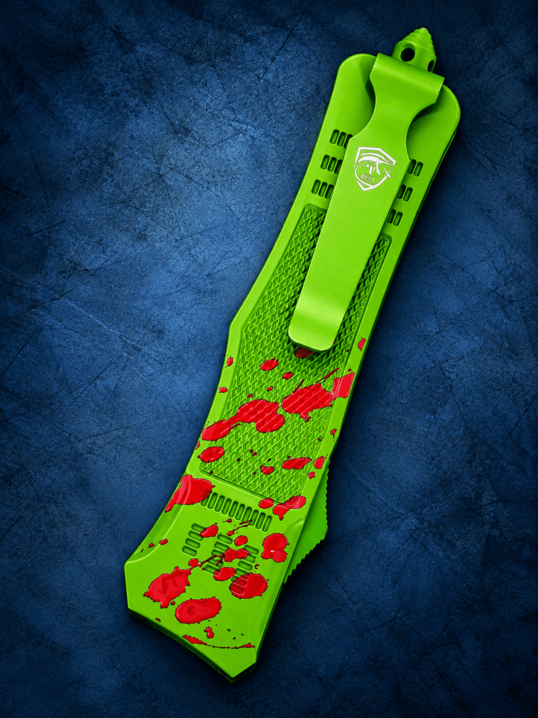 Venom USA 4TR ELITE Zombie Gen 2 Double Action OTF Automatic Knife – 3.75 Black Drop Point Blade