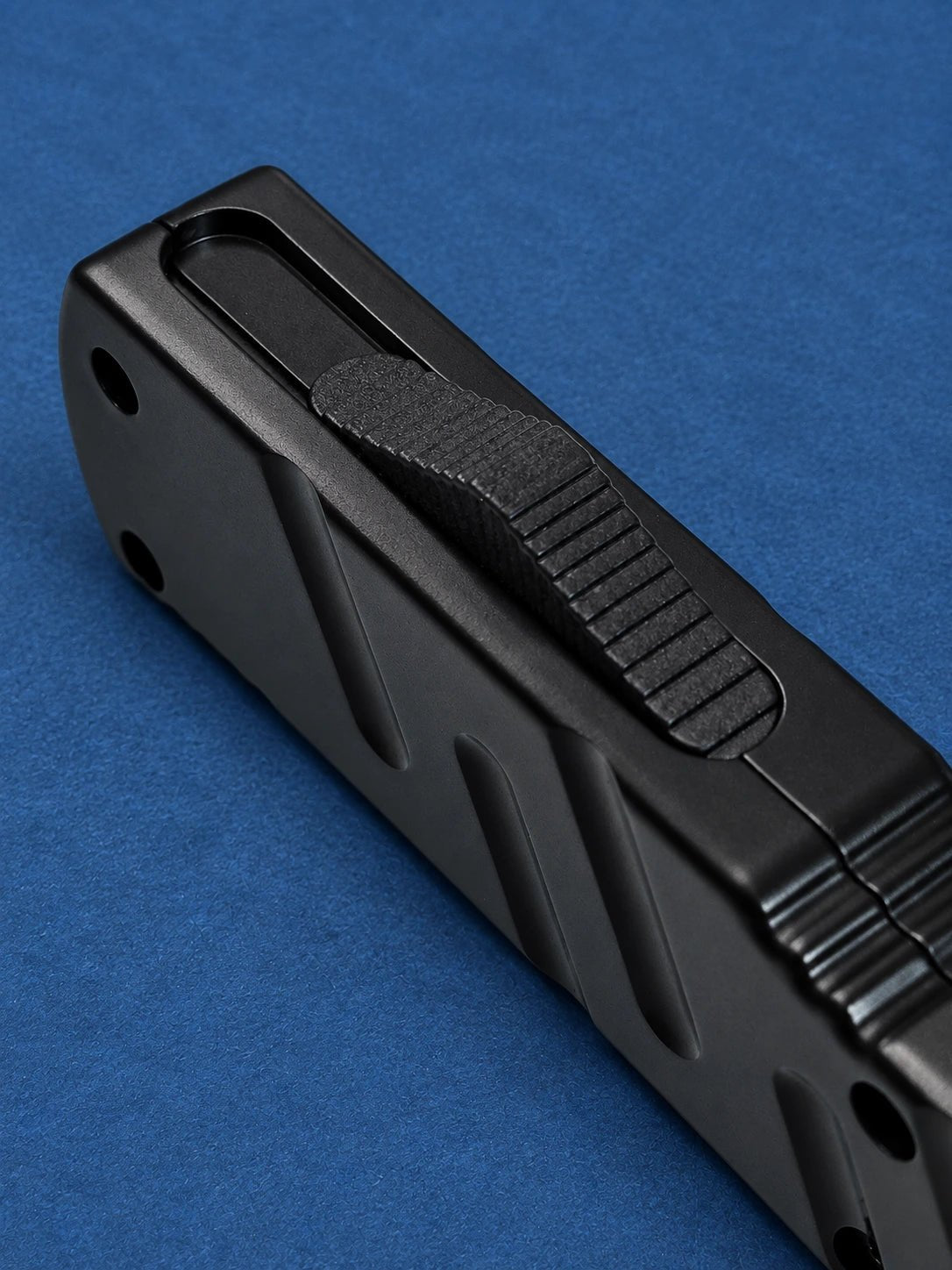 Venom USA Hex Force OTF Automatic Knife – Black Satin Tanto 3.25