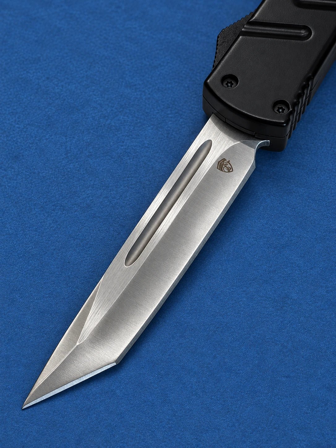 Venom USA Hex Force OTF Automatic Knife – Black Satin Tanto 3.25