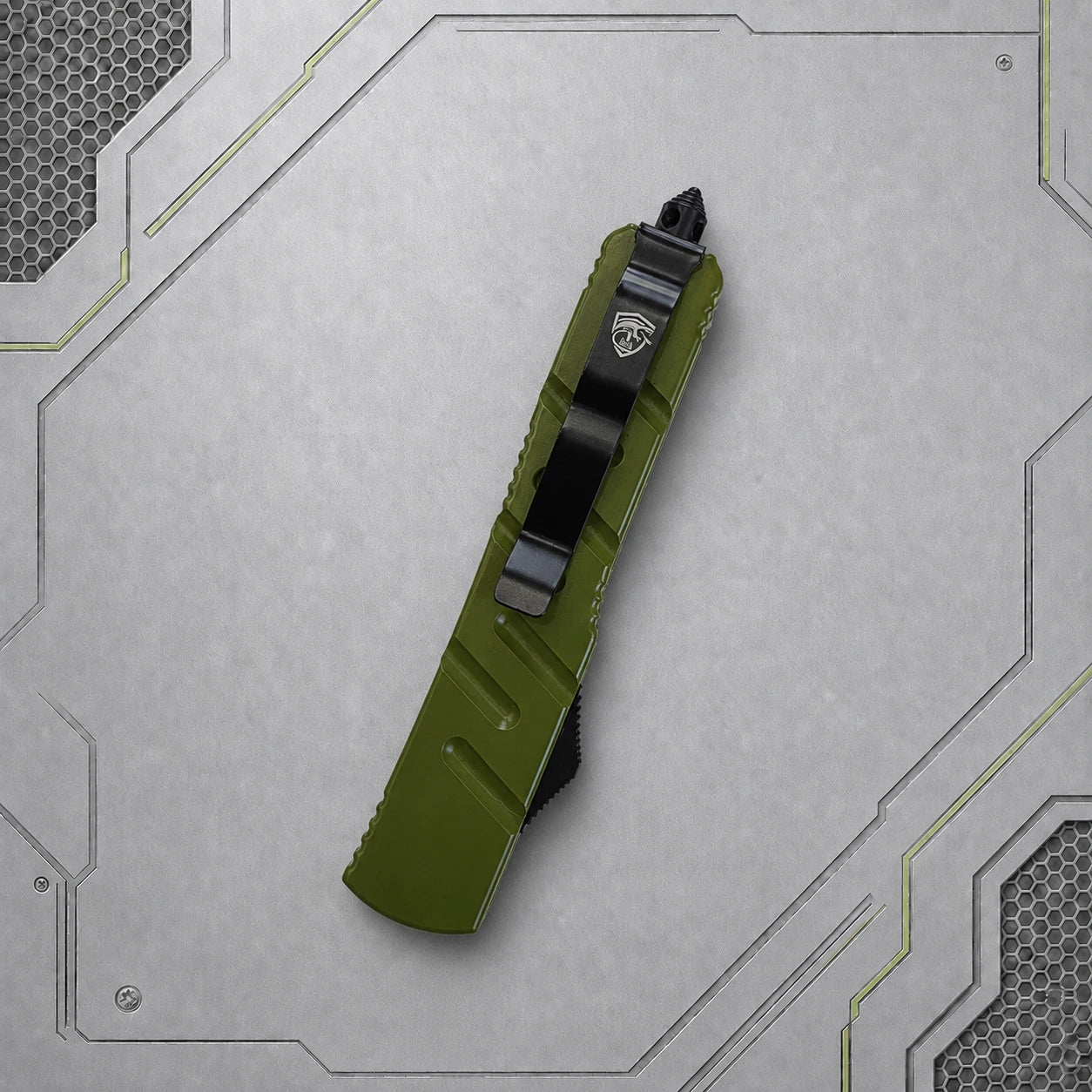 Venom X3 Nighthawk Double-Action OTF Knife – OD Green, 3.25 Satin Spartan Blade