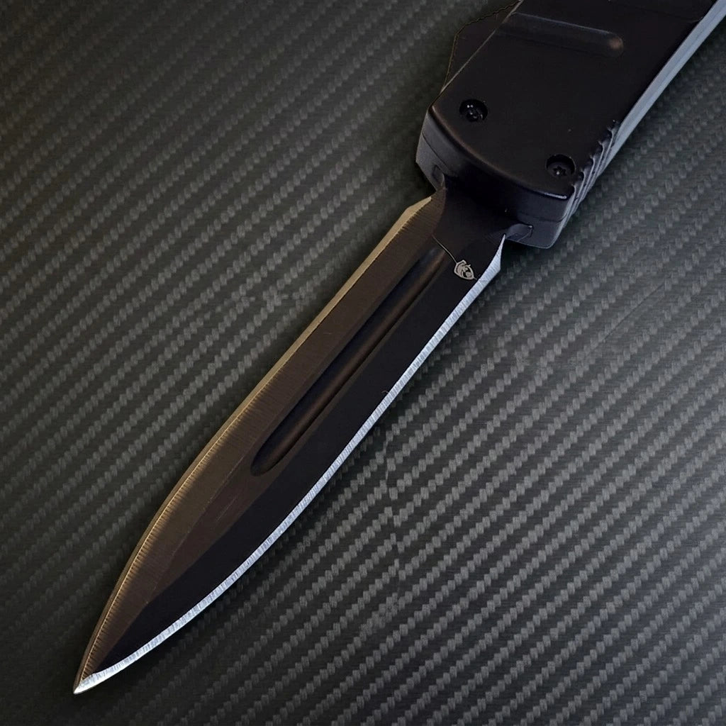 Venom X3 Nighthawk Automatic OTF Knife - Black (Black DE 3.25")