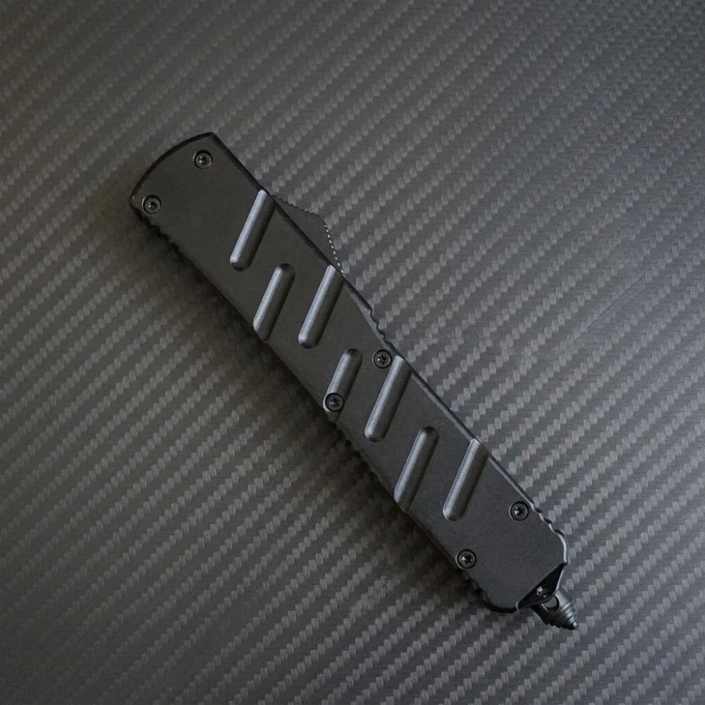 Venom X3 Nighthawk D/A Auto OTF Knife - Black (Black Tanto)