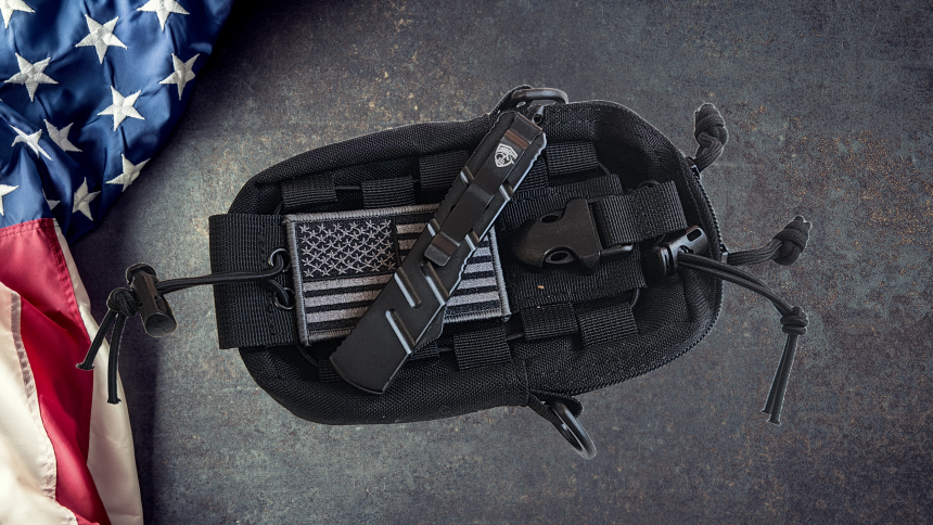 Venom X3 Nighthawk Automatic OTF Knife - Black (Satin Double Edge 3.25").