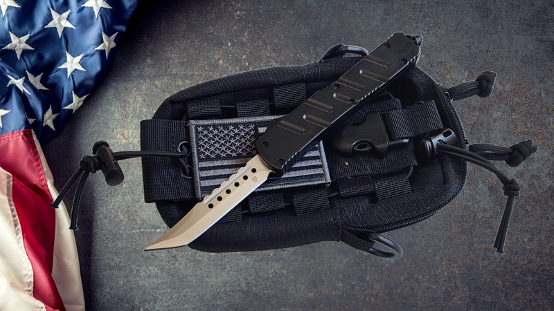 Venom X3 Nighthawk Automatic OTF Knife - Black (Satin Spartan 3.25")